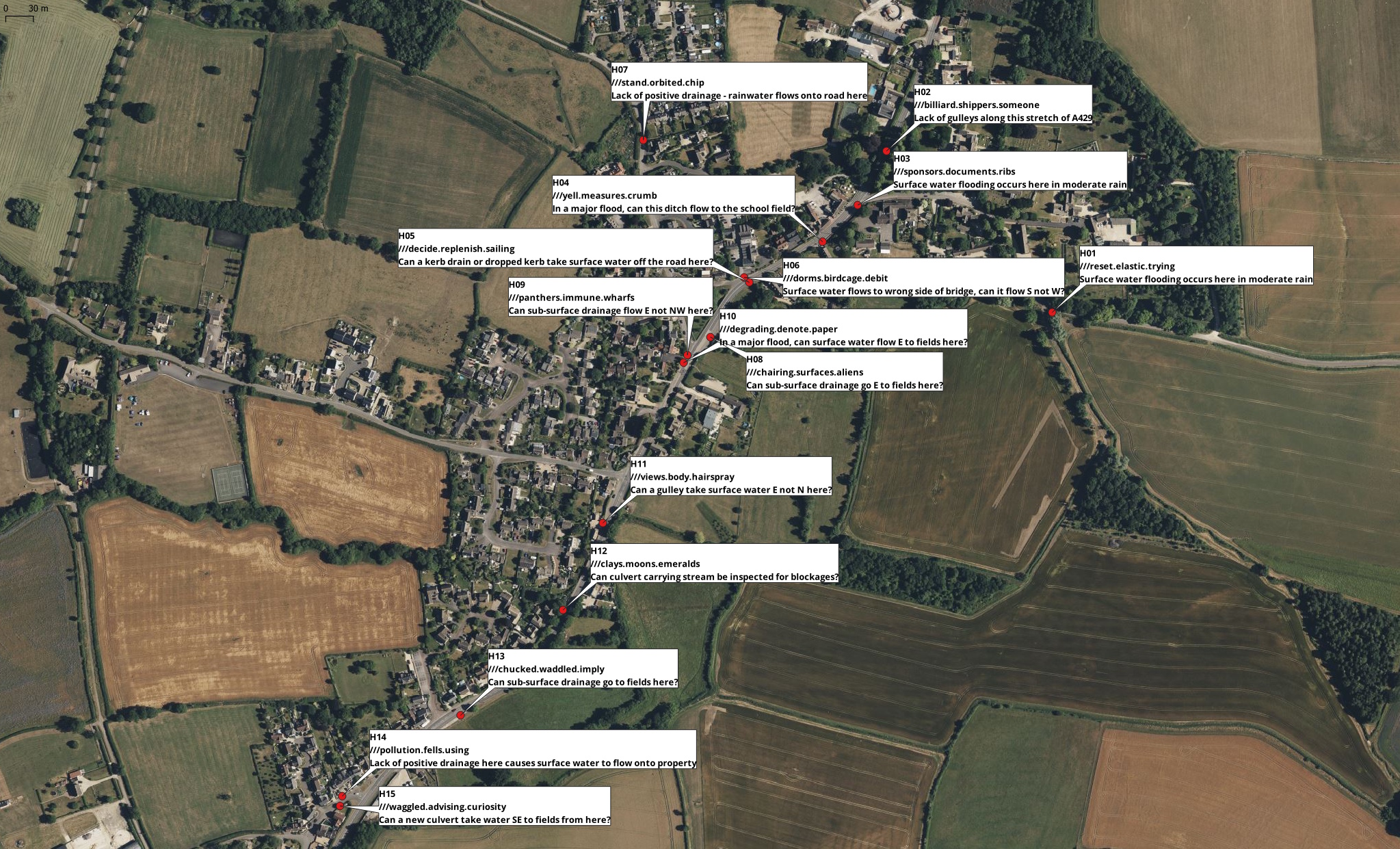 Map 2: Satellite view